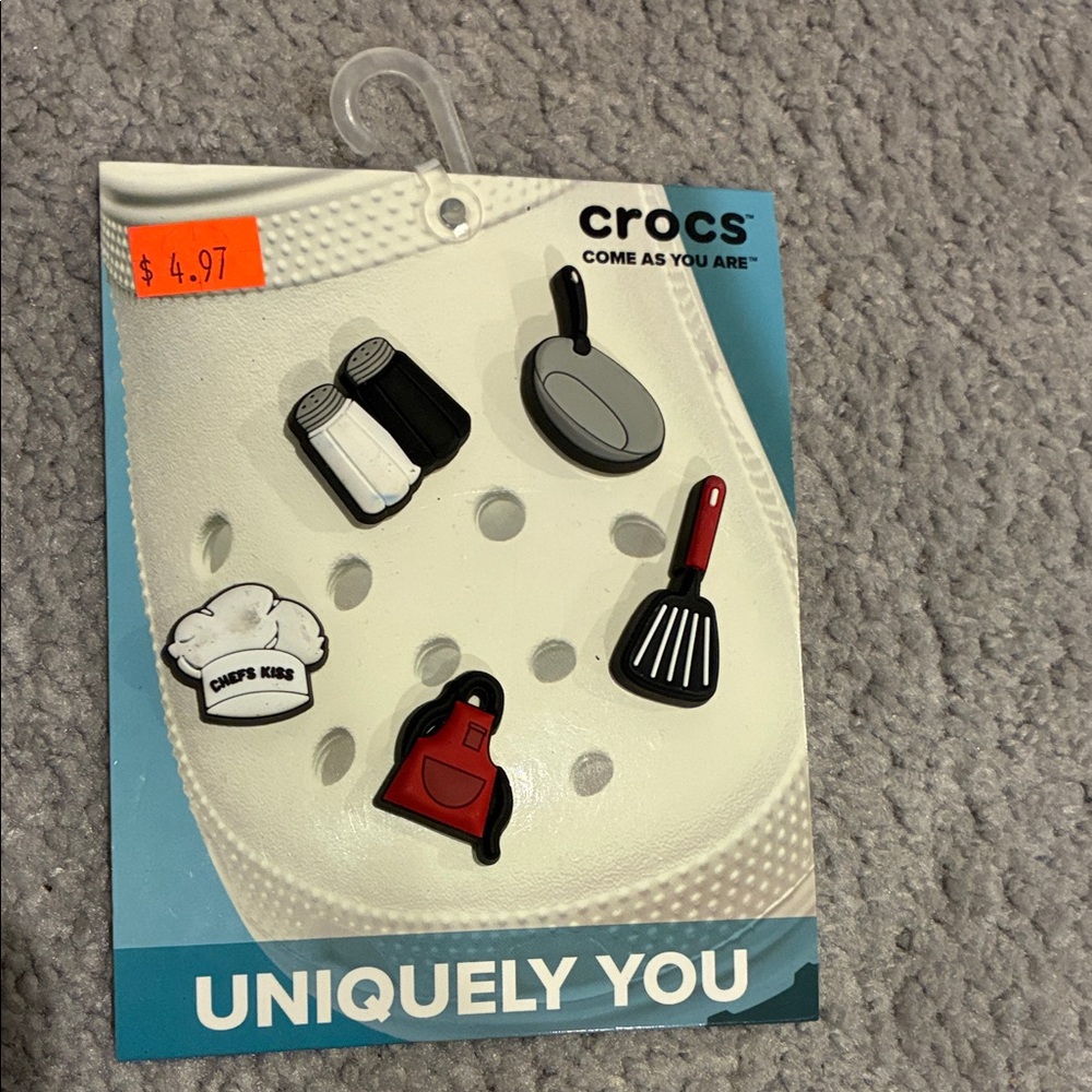 CROCS Culinary Charm Uniquely You Jibbitz 5 Pack Set
